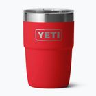 Termosz YETI Rambler Stackable 237 ml rescue red