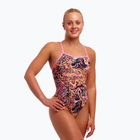 Női egyrészes fürdőruha Funkita Tie Me Tight One Piece tipsy tiger