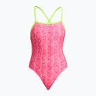 Női egyrészes fürdőruha Funkita Tie Me Tight One Piece sweet stack