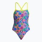 Női egyrészes fürdőruha Funkita Tie Me Tight One Piece zesty besty