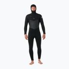 Férfi neoprén ruha Rip Curl Dawn Patrol Hooded 6/4 mm Chest Zip black