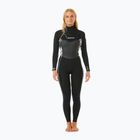 Női neoprén ruha Rip Curl Dawn Patrol 4/3mm Chest Zip Sublimed black/ black/ multi