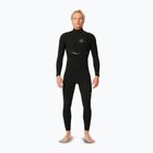Férfi Rip Curl Dawn Patrol 4/3 mm-es mellkasi cipzáras úszószivacs Fekete