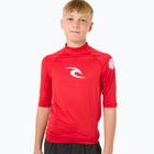 Rip Curl Lycra Brand Wave UPF red gyerek úszópóló