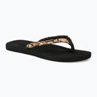 Női Rip Curl Freedom Bloom Open Toe flip flopok fekete/barna