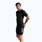 Férfi triatlonruha 2XU Aero Hex Sleeved fekete/fehér