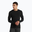 Férfi hosszú ujjú termikus icebreaker Merino 150 Anatomica Crewe fekete