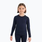 Icebreaker Kids 200 Oasis Crewe éjfekete tengerészkék termikus pulóver