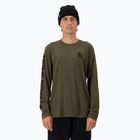 Férfi hőaktív pulóver Mons Royale Icon dark olive