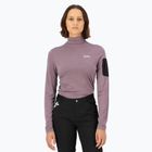 Női hőaktív pulóver Mons Royale Diversion Mock Neck mauve