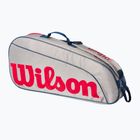 Wilson Junior 3 Pack gyermek tenisz táska szürke WR8023901001