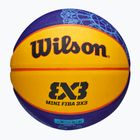 Gyermek kosárlabda Wilson Fiba 3X3 Mini Paris 2004 kék/sárga 3-as méret