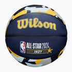 Wilson 2024 NBA All Star Mini gyermek kosárlabda + doboz barna 3 méret