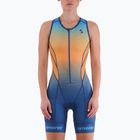 Női triatlonruha Synergy Pro Sleeveless Racerback Trisuit orange wave