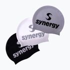 Úszó sapka Synergy Silicone Swim Cap 3 pcs. black/silver/white