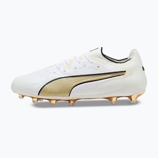 Futballcipő PUMA King 20 Ultimate Fg/Ag puma white/metallic gold/puma black