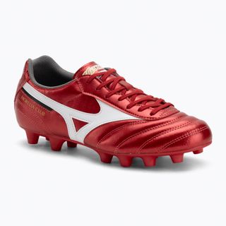 Mizuno Morelia II Club FG labdarúgócipő 40. piros/fehér/fekete Mizuno Morelia II Club FG labdarúgócipő 40. piros/fehér/fekete