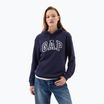 Női pulóver GAP Heritage French Logo Hoodie navy