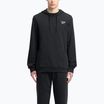 Férfi Reebok Identity Small Logo kapucnis pulóver fekete/fehér/vektor piros