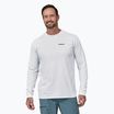 Férfi Patagonia P-6 Logo Responsibili Longsleeve fehér