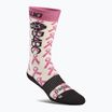 Női snowboard zokni ThirtyTwo B4BC Merino pink/white