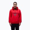 Férfi Napapijri Burgee Half Zip Hooded 2.0 piros goji melegítőfelső