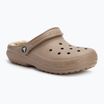 Papucs Crocs Classic Lined Clog mushroom/bone