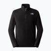 Férfi gyapjú pulóver The North Face 100 Glacier 1/4 Zip fekete