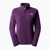 Női gyapjú pulóver The North Face 100 Glacier 1/4 Zip fekete ribizli Ppurple