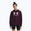 Under Armour női edzőpulóver Rival Fleece Big Logo sötét bordó/fehér