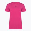 női edzőpóló Under Armour Off Campus Core astro pink/black