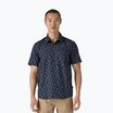 Patagonia férfi Go To blossoms/new navy póló