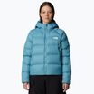 Női pehelypaplan The North Face Hyalite Down Hoodie algae kék