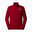 Férfi The North Face 100 Glacier 1/4 Zip 1/4 Zip gránátvörös pulóver