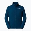 Férfi The North Face 100 Glacier Full Zip pulóver éjfekete benzin