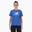 Női póló New Balance Jersey Stacked Logo T-Shirt blueagat