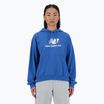 Női kapucnis pulóverNew Balance French Terry Stacked Logo Hoodie blueagat