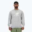 Férfi melegítőfelső New Balance Stacked Logo French Terry Crew athletic grey