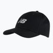 New Balance 6 paneles strukturált Snapback sapka fekete