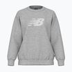 Női pulóver New Balance Sport Fleece Logo Crew atlétikai szürke