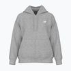 Női pulóver New Balance Fleece Logo Full Zip atlétikai szürke