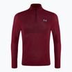 Férfi futópulóver Under Armour Seamless Stride 1/4 Zip racer red/reflective