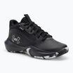 Under Armour GS Lockdown 7 gyermek kosárlabda cipő fekete/fekete/metál ezüst