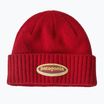 Patagonia Brodeo Beanie téli sapka ovális logó: amanita piros