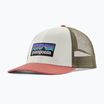 Patagonia P-6 Logo LoPro Trucker nyírfa fehér baseball sapka
