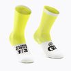 ASSOS GT C2 sárga és fehér kerékpáros zokni P13.60.700.3F.0