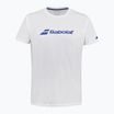 Gyermek Babolat Exercise T-shirt Jr fehér/fehér