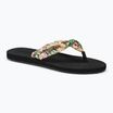 Női flip-flop papucs ROXY Paia V black/pink/soft lime