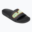 Quiksilver férfi Rivi Wordmark Slide II fekete rasta flip-flopok