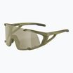 Napszemüveg Alpina Hawkeye Q-Lite olive matt/silver mirror